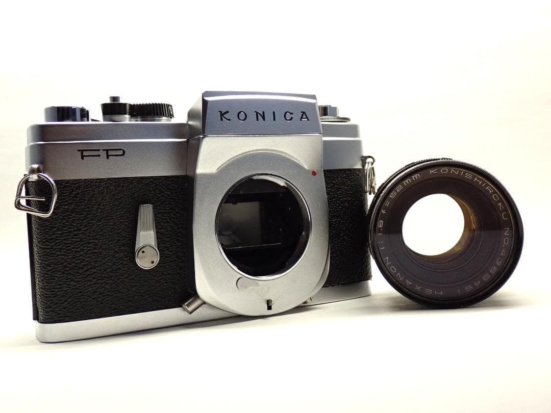 美品動作個体 KONICA FP HEXANON 52mm f1.8標準レンズ付