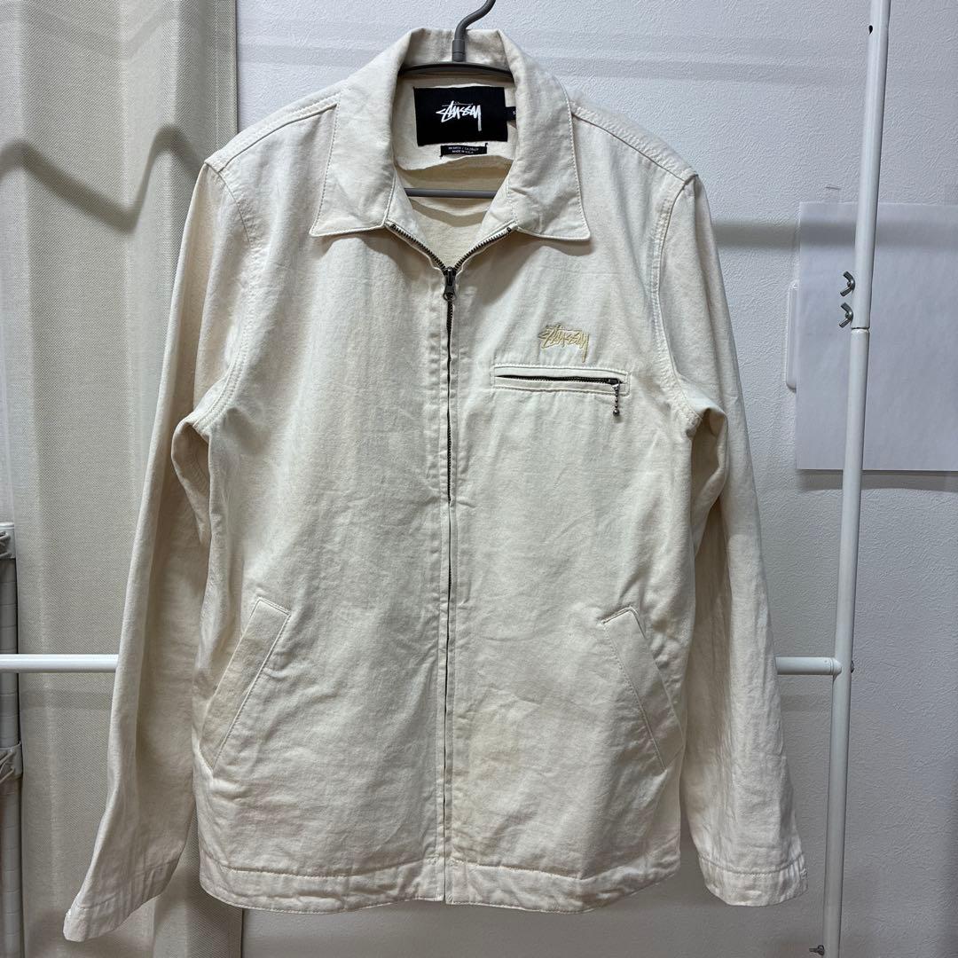 【USA製】 Stussy アイボリー スウィングトップ ジャケット