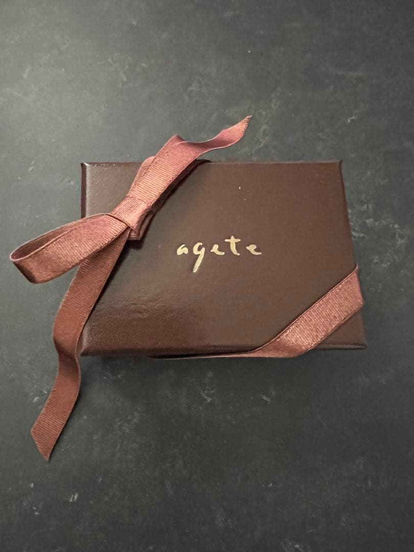 agete シルバーピアス　アガット