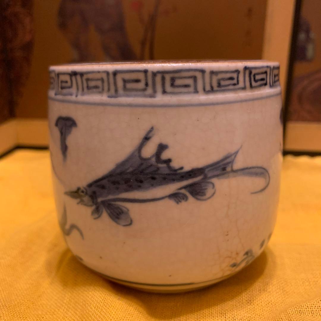 挿し香炉　李朝 染付　アンティーク