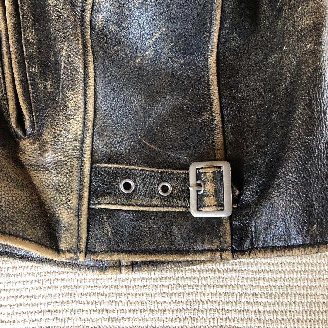 FREEDAM シングルライダースジャケット レザージャケット 牛革