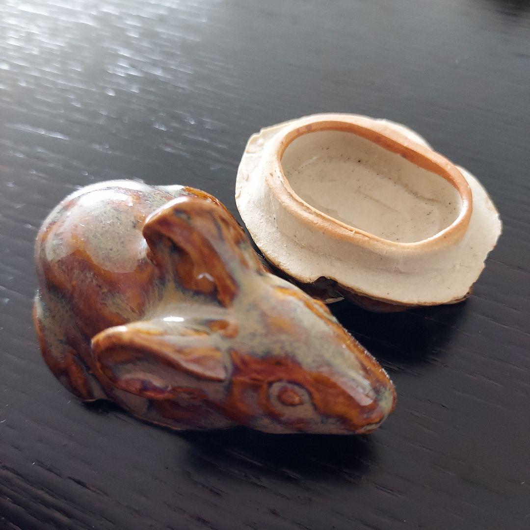 香合　赤膚焼　5点セット