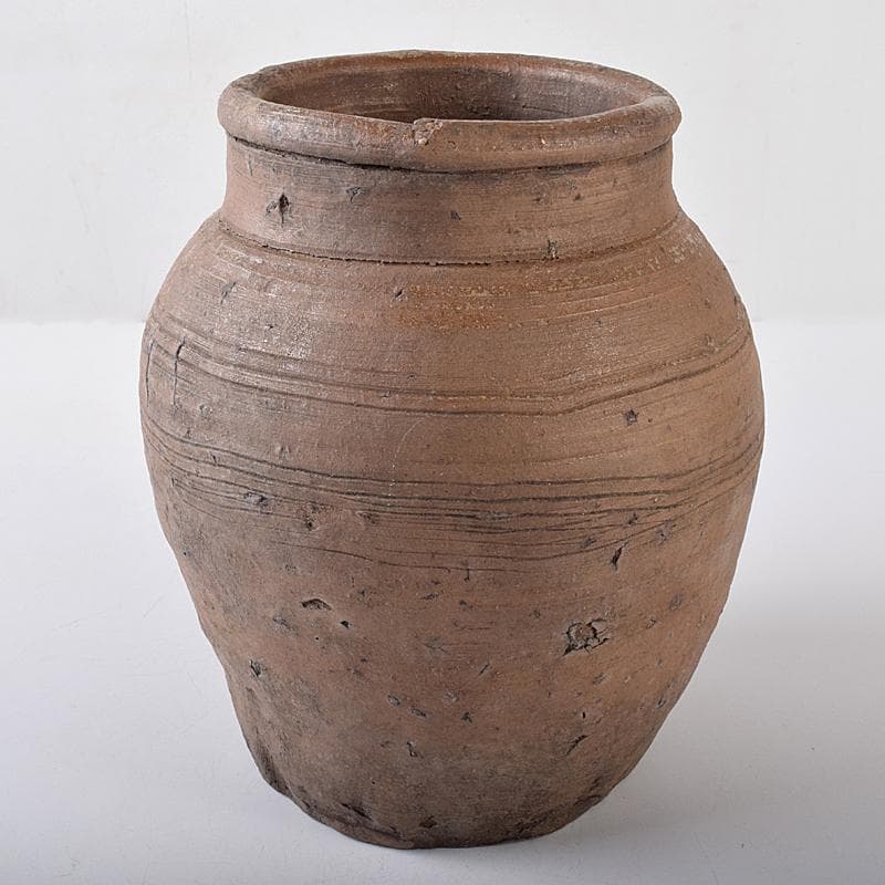 桂又三郎極め　室町初期　古備前　直線文壺水指　龍村光峯　宝雲緞子　MR7914B