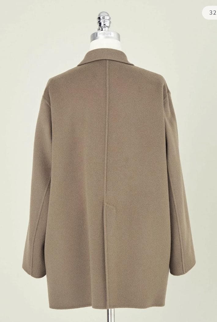 【タグ付き新品】 conte コンテ ダブルラペル リバーコート