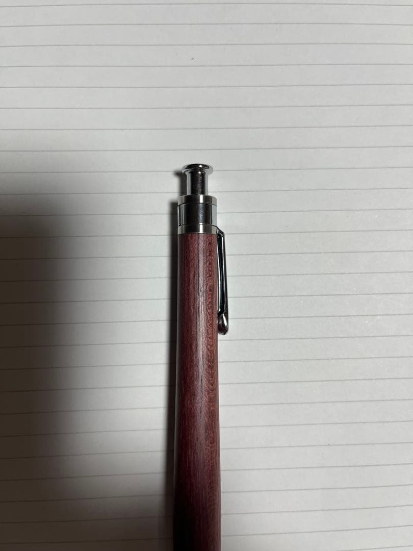 ゆふ　工房楔 パープルハート シャープペンシル 0.5mm 固定式先金つき