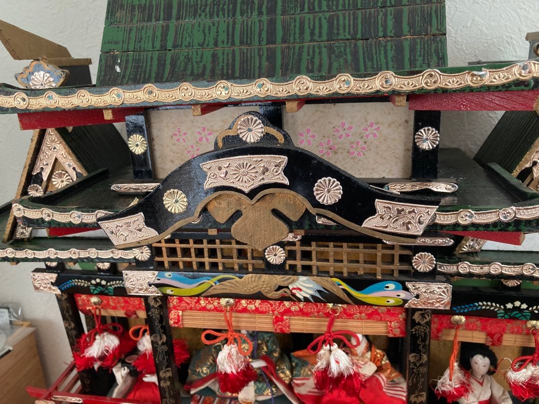 御殿雛　屋敷つき雛人形 アンティーク雛