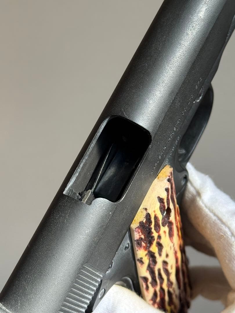 マルシン コルト M1911A1 HW ガバメント 象牙風グリップ モデルガン