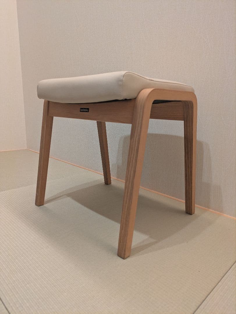 【カリモク】karimoku スツール 木製 ナチュラル 国産