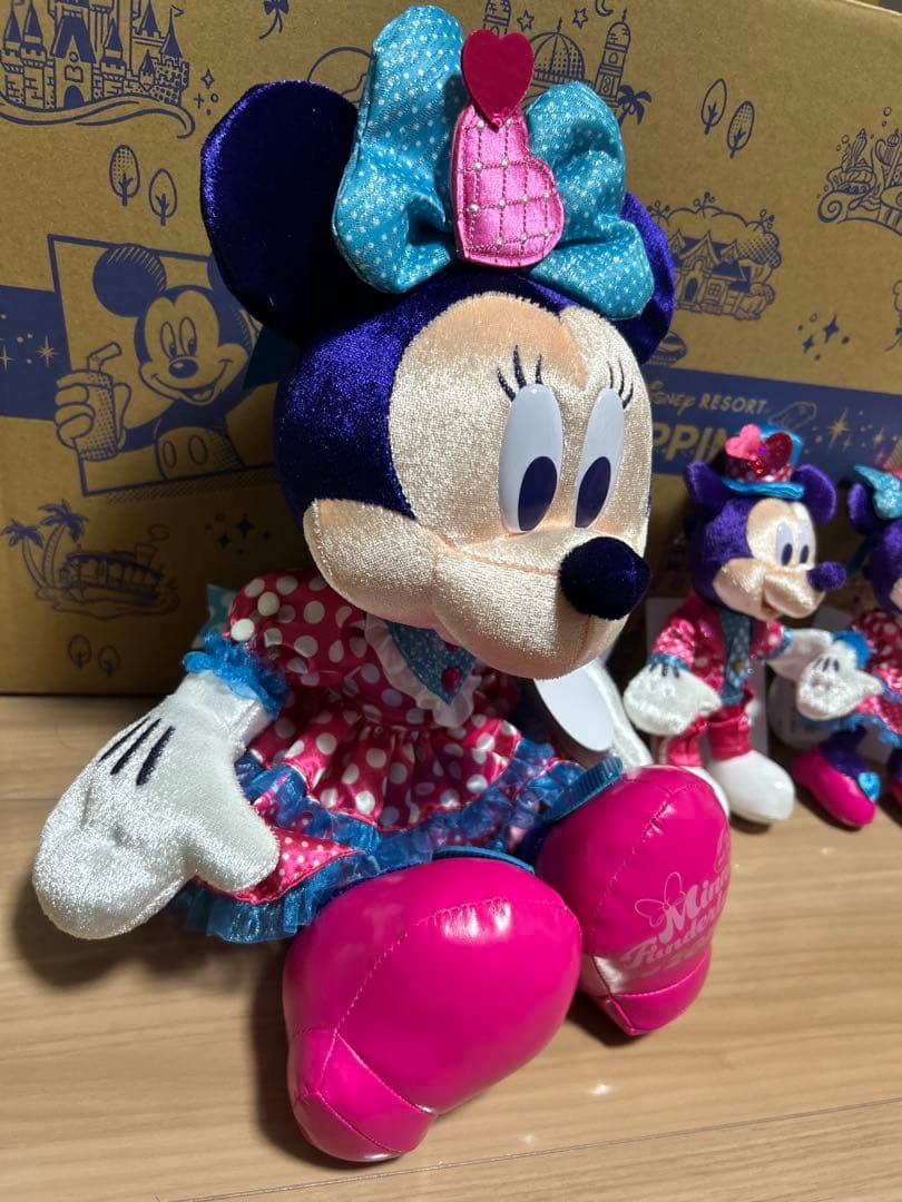 3点❤︎ ディズニーランド パルパルーザ ミニーぬいぐるみ ミッキー ミニーぬいば