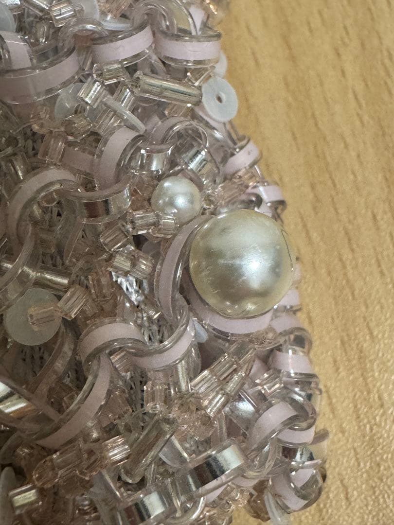 アンテプリマ　ペルラ グリッター/スクエア スモール/パウダリーピンクシルバー