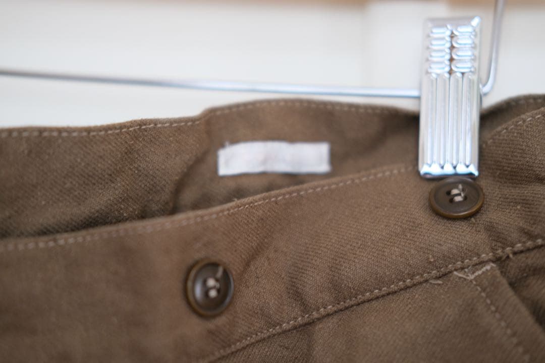 COMOLI コットンシルクオーバーパンツ 1 olive