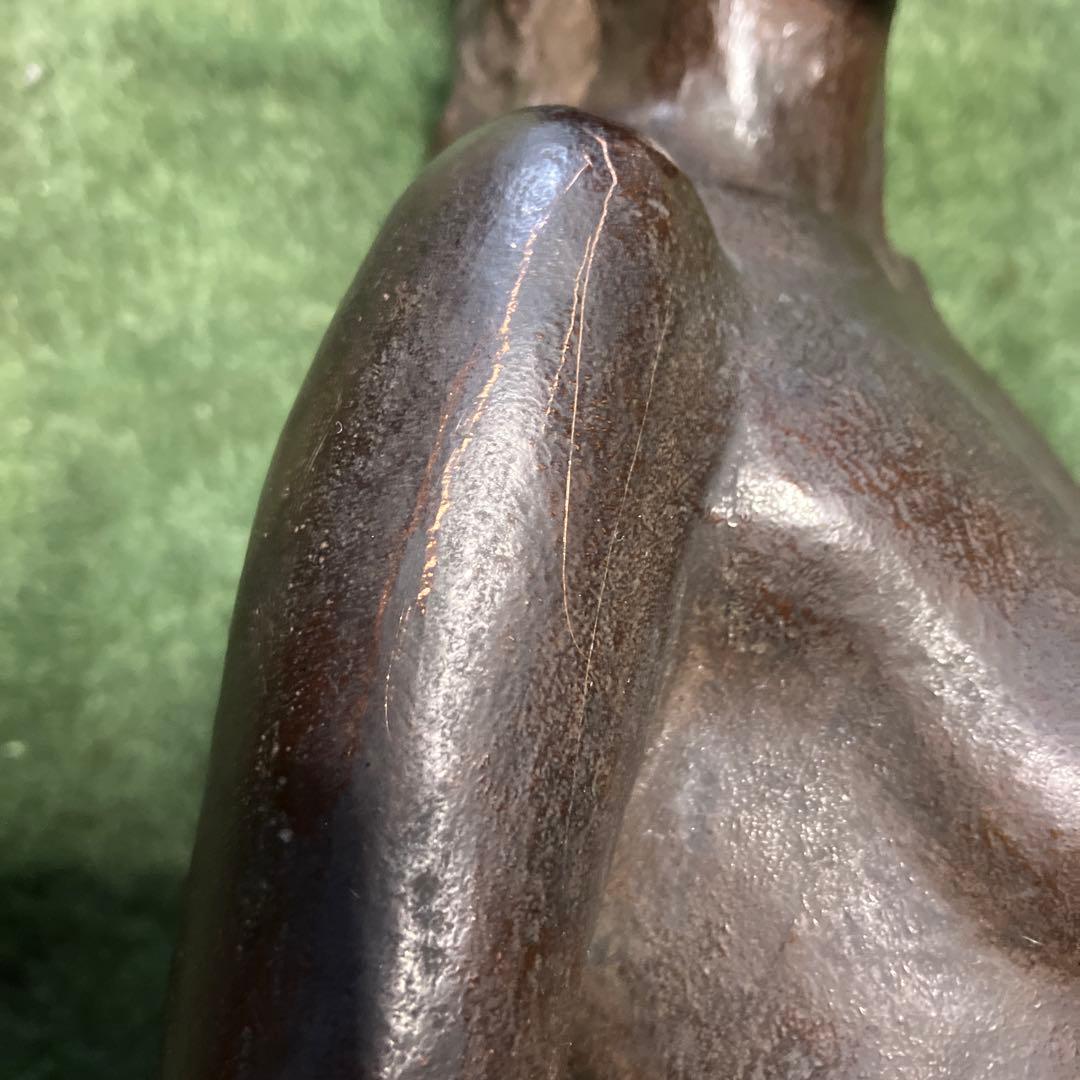 女性彫刻家　笹戸千津子　彫刻　ブロンズ　立像　1989年