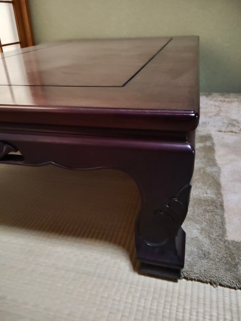 紫檀　座卓　 130×85×34 cm