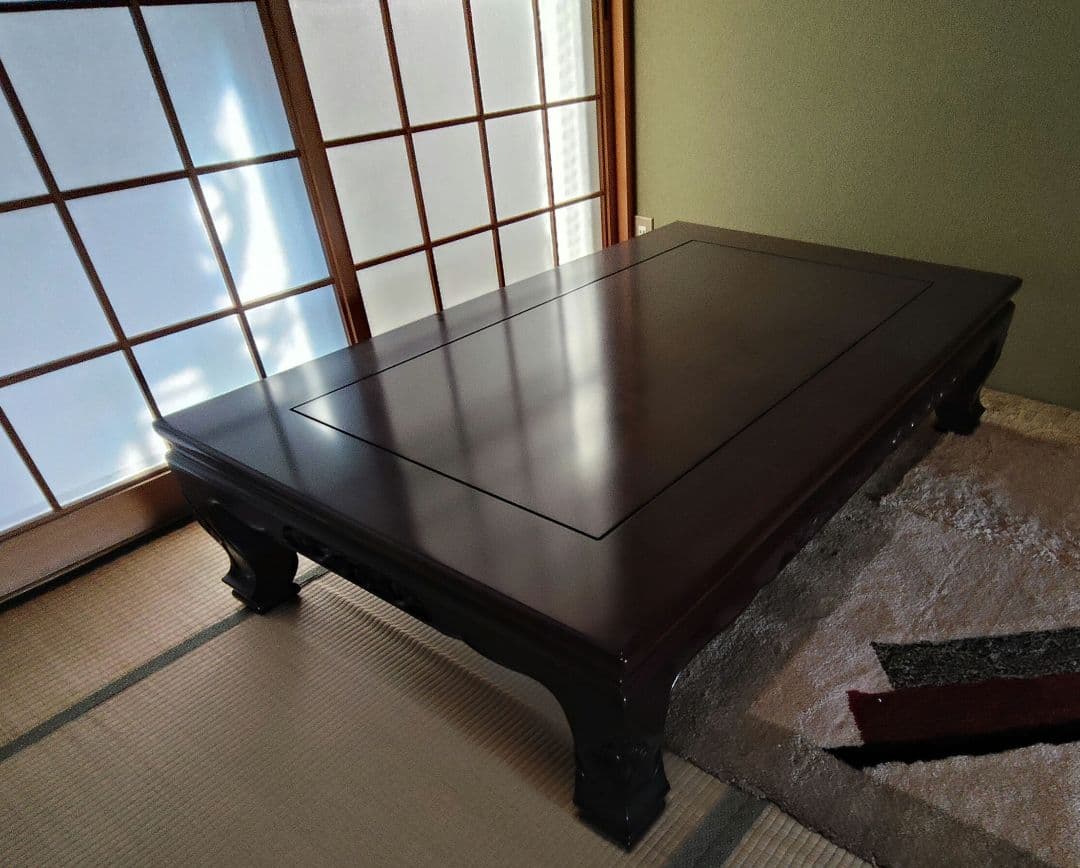 紫檀　座卓　 130×85×34 cm