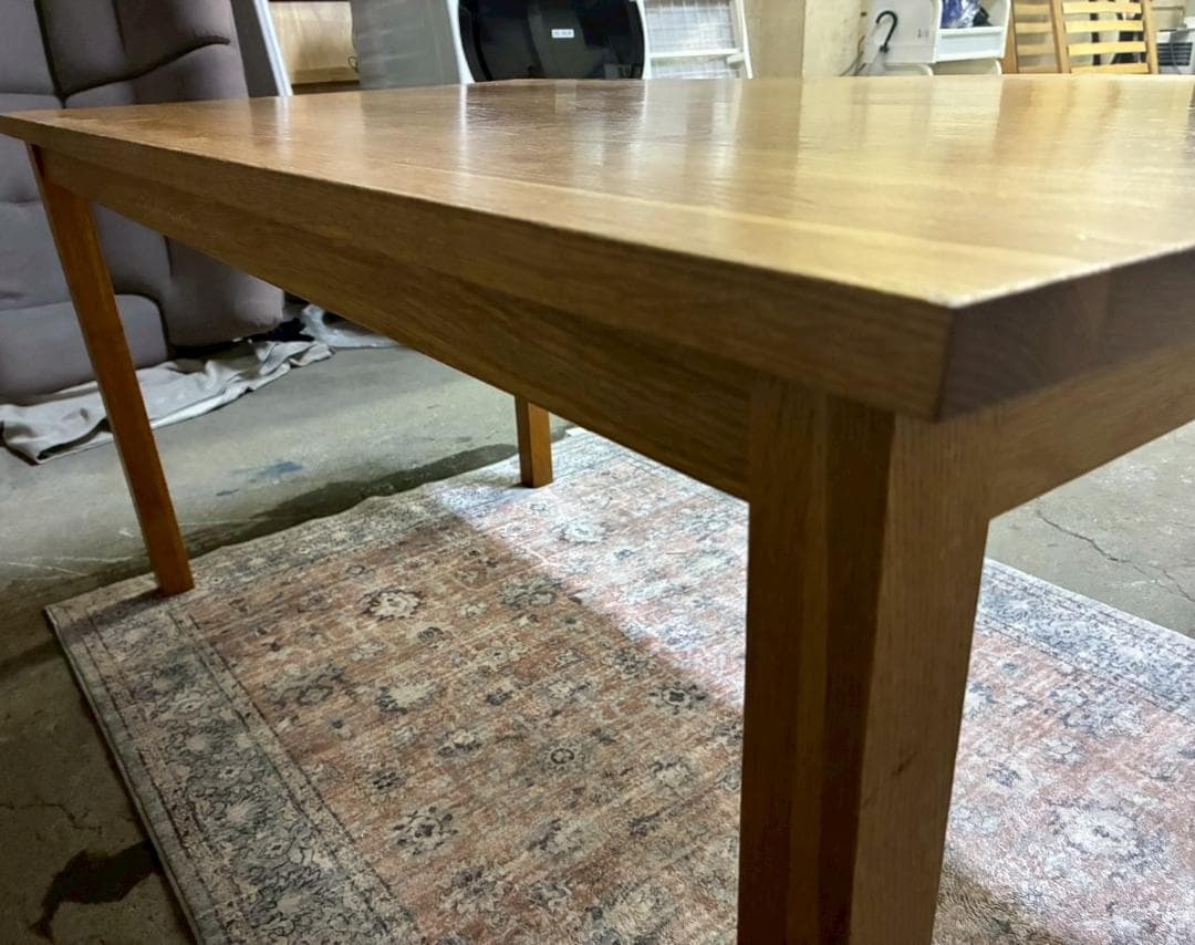 廃盤品 無印良品 無垢材テーブル・オーク材・幅140cm 分解済み