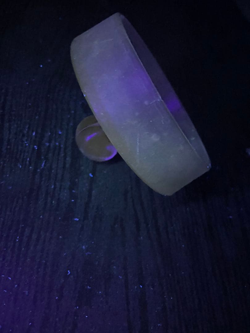 透明ガラス蓋付きウランガラス