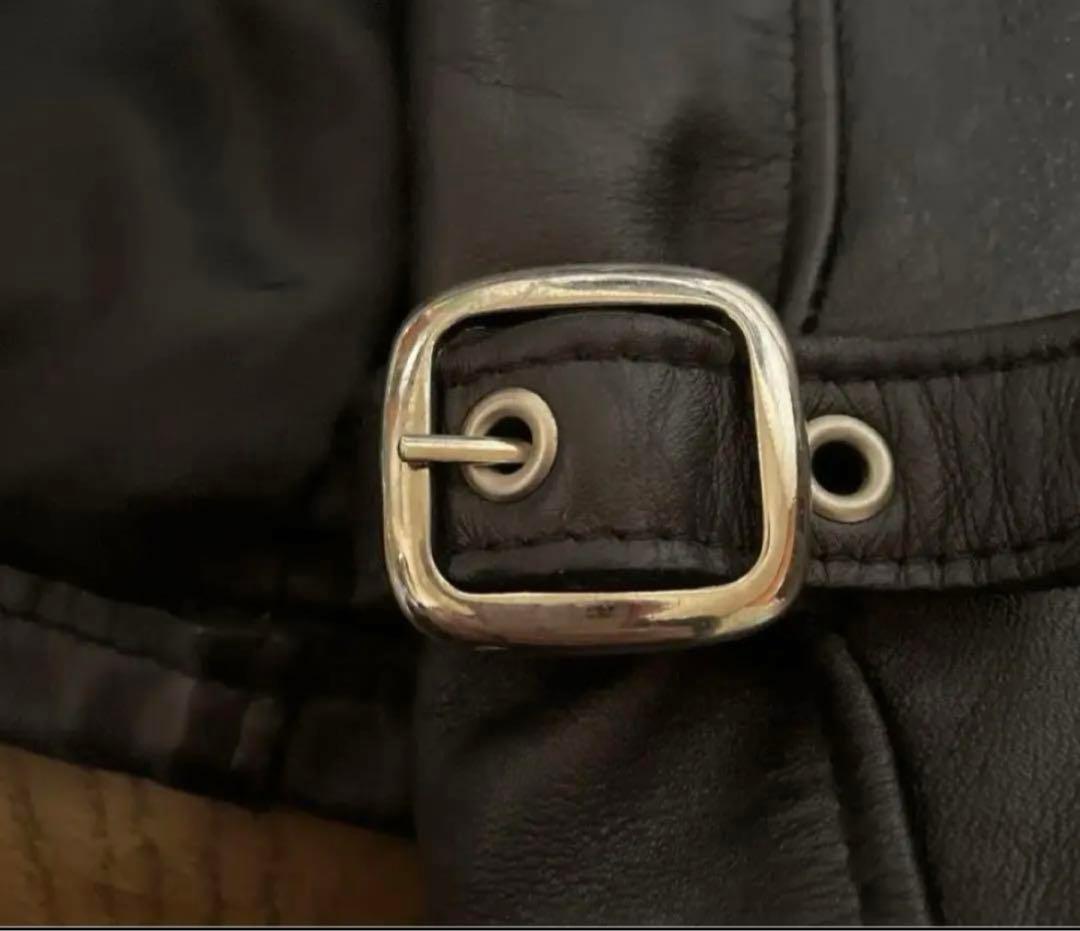 美品‼️新型schott641 36インチ　シングルライダース　インナーボア付