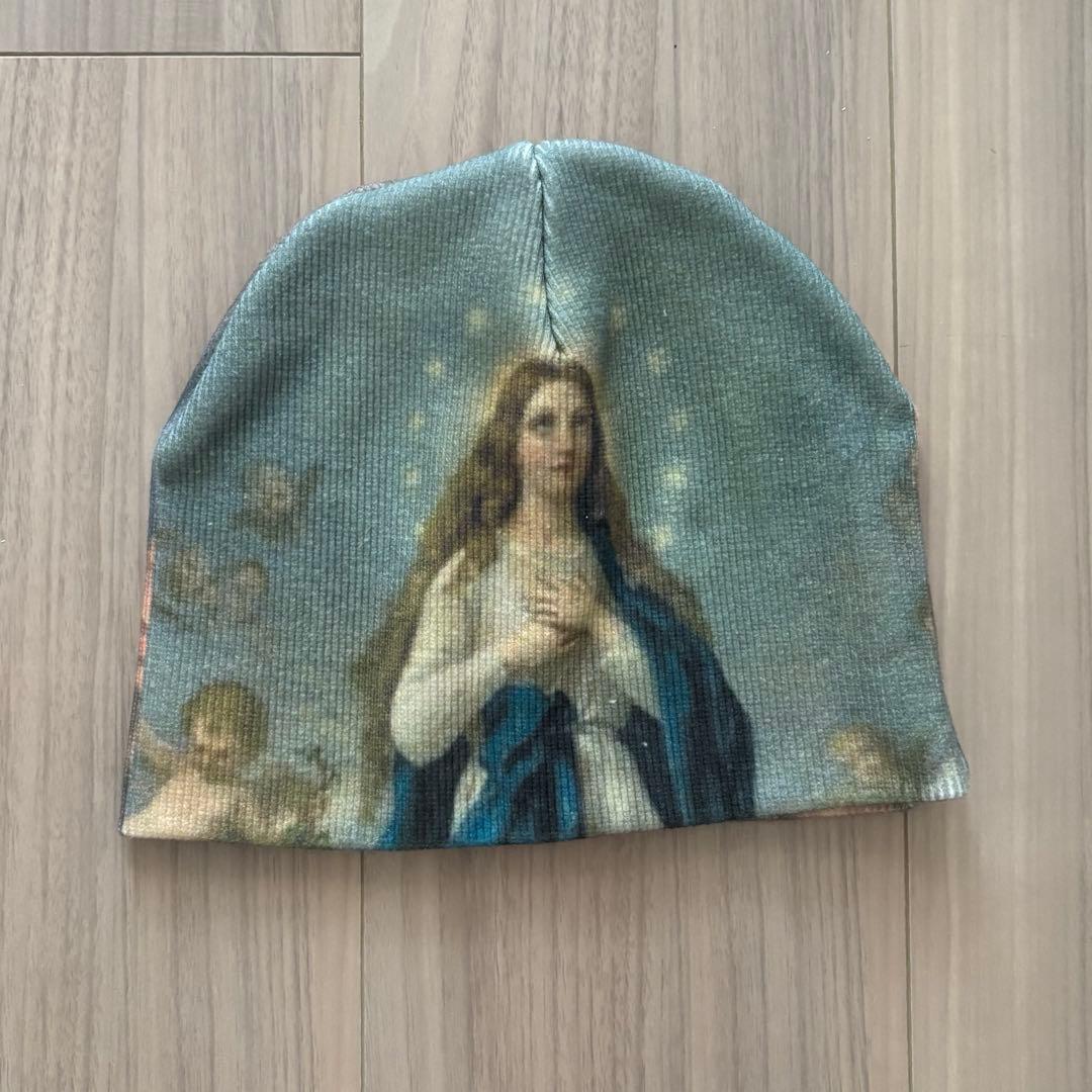 shury Labyrins Picture Beanie 5 マリア柄