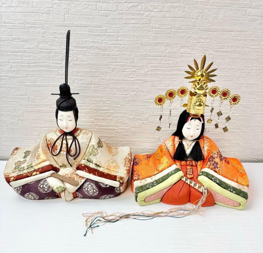 アンティーク　雛人形　人形のみ　お内裏様　お雛様　ひな祭り　レトロ　ヴィンテージ