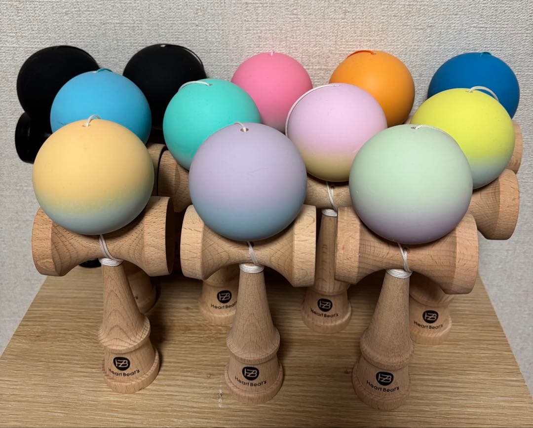 けん玉★パステル/ソリッド/モノクローム 12個セット