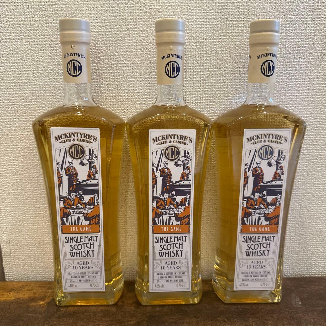 マッキンタイアーズ シングルモルト スコッチウイスキー 10年　3本セット