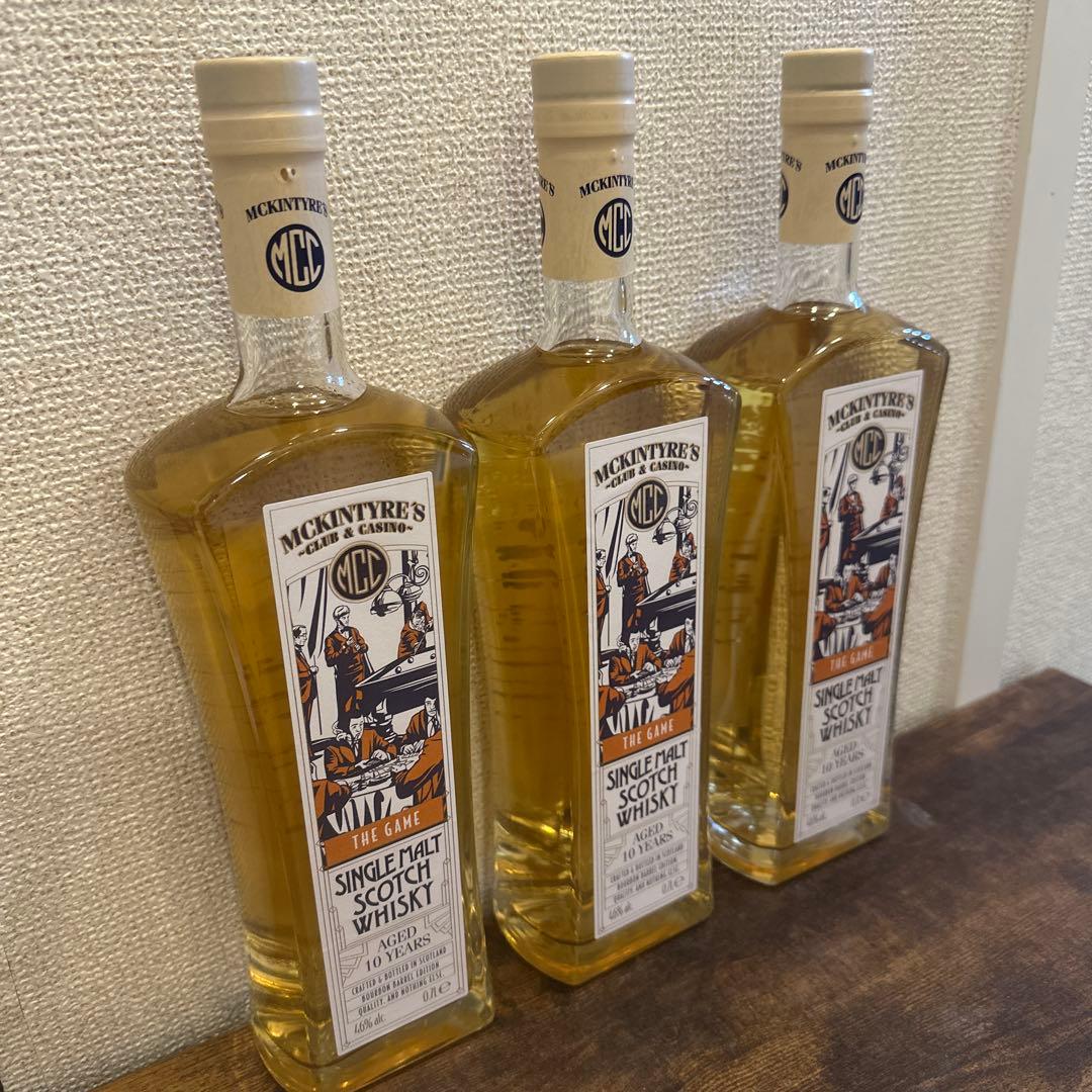 マッキンタイアーズ シングルモルト スコッチウイスキー 10年　3本セット