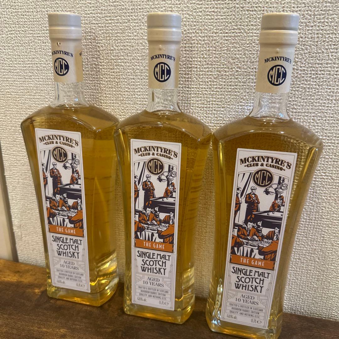 マッキンタイアーズ シングルモルト スコッチウイスキー 10年　3本セット