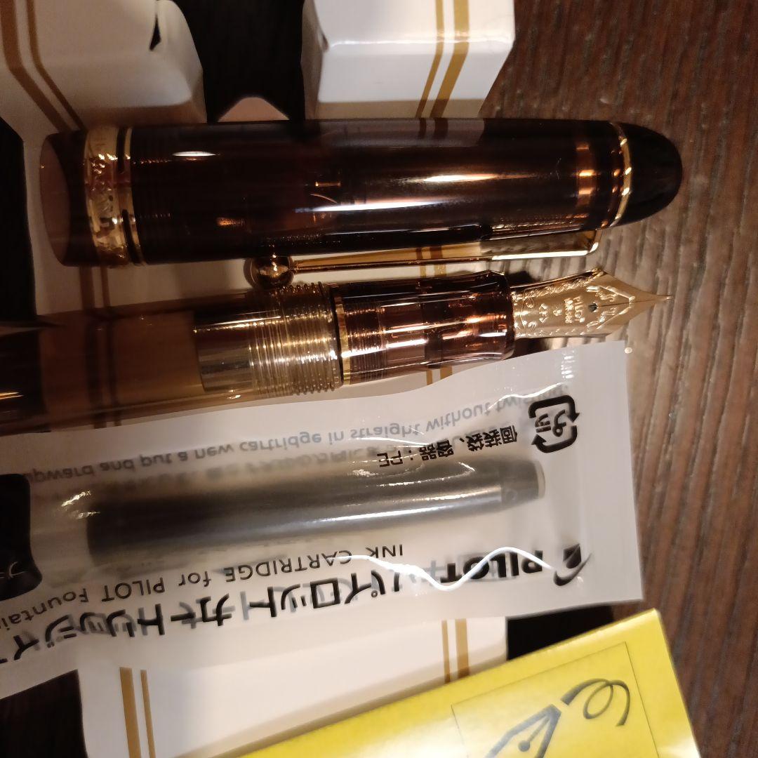 PILOT Custom 74 万年筆 クリアブラウン