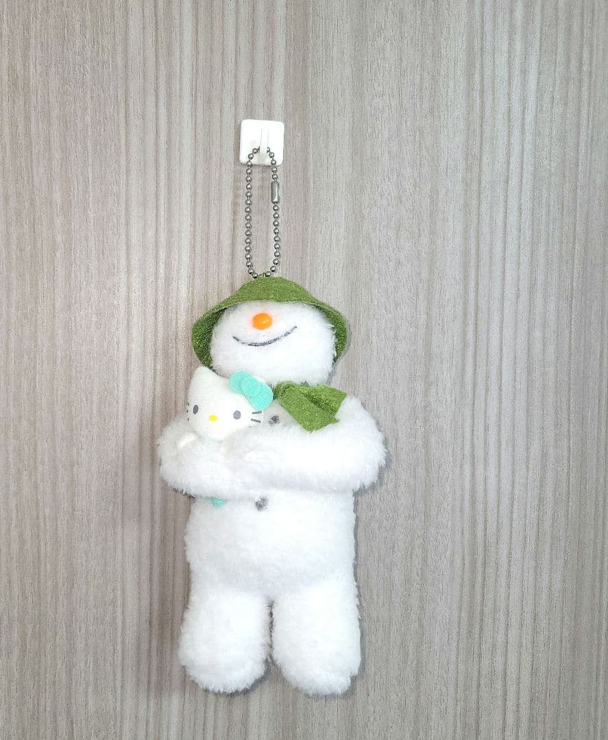 ハローキティ　スノーマン　ぬいぐるみ　キーホルダー　HelloKitty