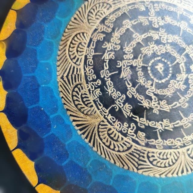 オンマニペメフム　マントラ　曼荼羅　参　：　タンカ　仏画