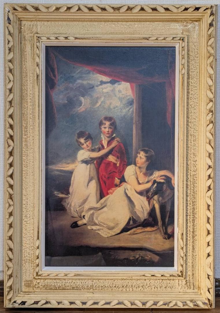 【真作】【複製】複製画　トーマス・ローレンス　フライダー家の子供たち　V97