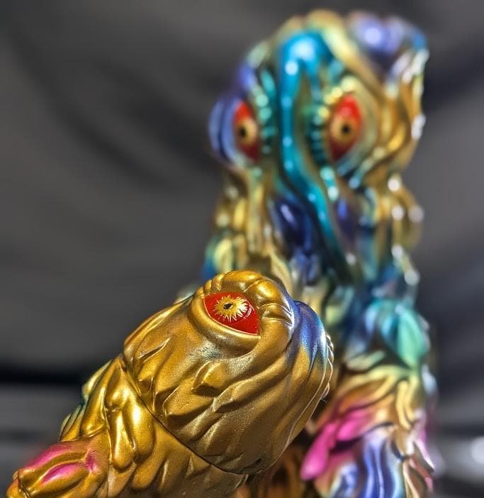 ヘドラ＋水中期（マルサン）モンスターズラボ限定ソフビフィギュア２体セット