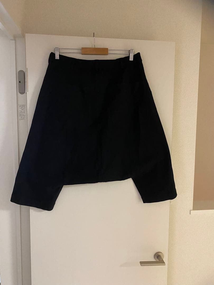 ブラックコムデギャルソン　ポリ縮　ショートサルエル