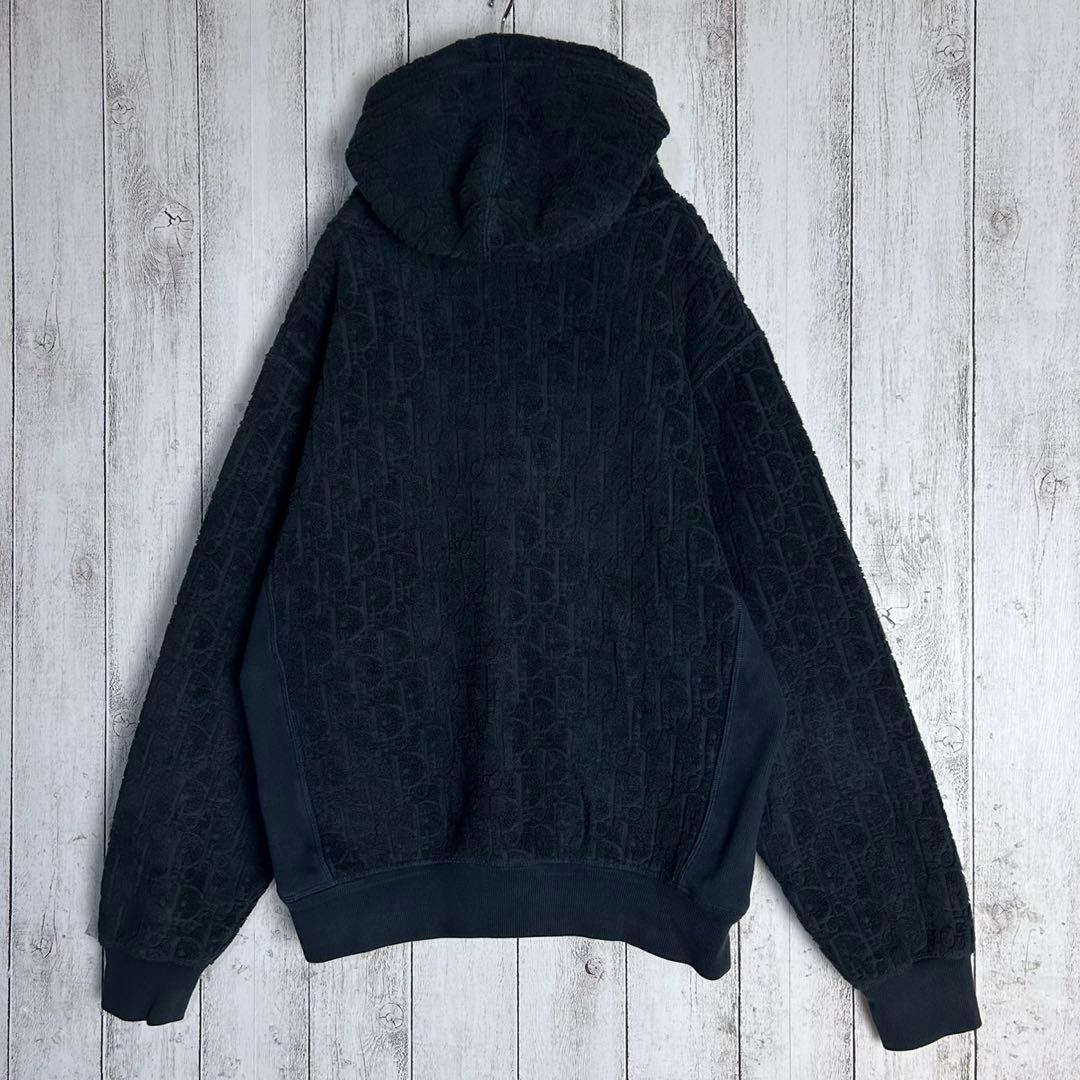 5796【人気総柄デザイン】ディオール‪☆オブリーク柄パーカー パイル地 タオル