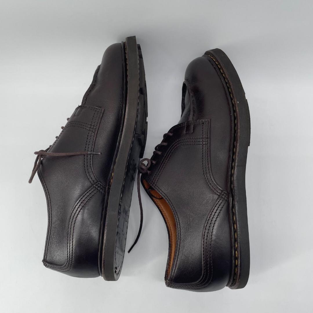 16470✨イッセイミヤケメン×パラブーツ 7 本革 レザー ドレスシューズ