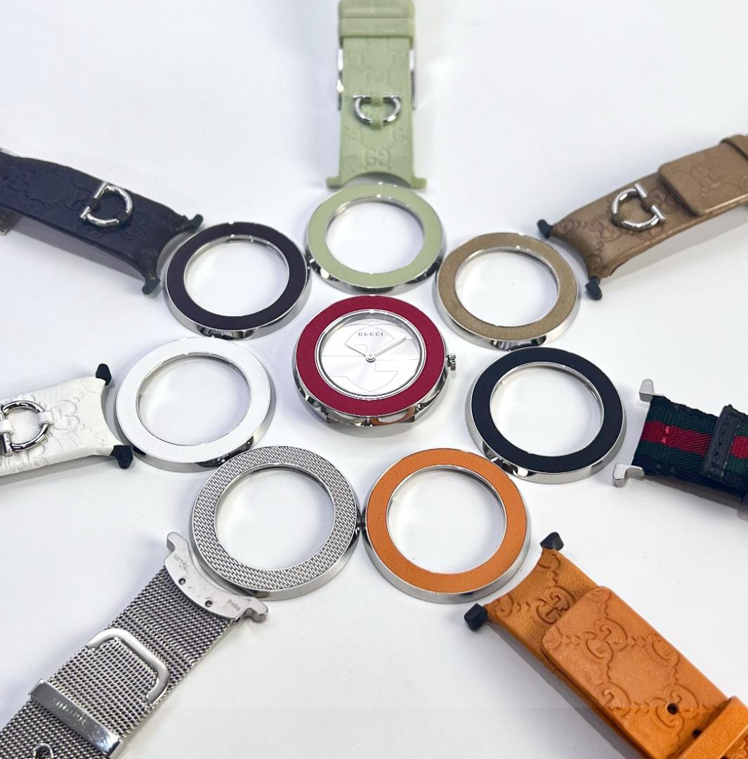 GUCCI グッチ Uプレイ チェンジベゼル ベルト 7点セット 腕時計