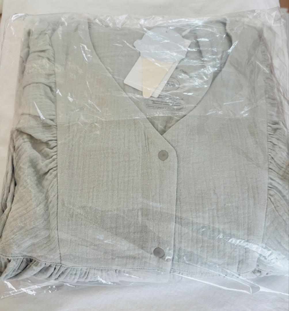 【新品・未使用】gelato pique マタニティガーゼワンピース（ミント）