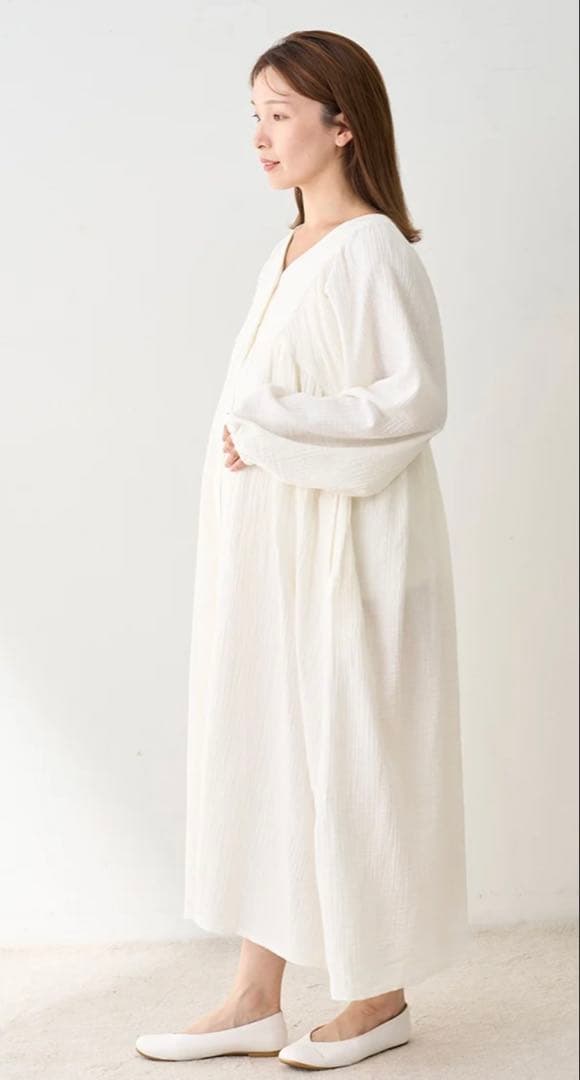 【新品・未使用】gelato pique マタニティガーゼワンピース（ミント）