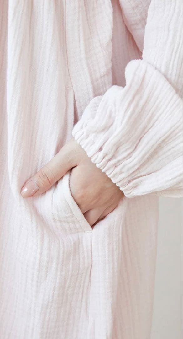 【新品・未使用】gelato pique マタニティガーゼワンピース（ミント）