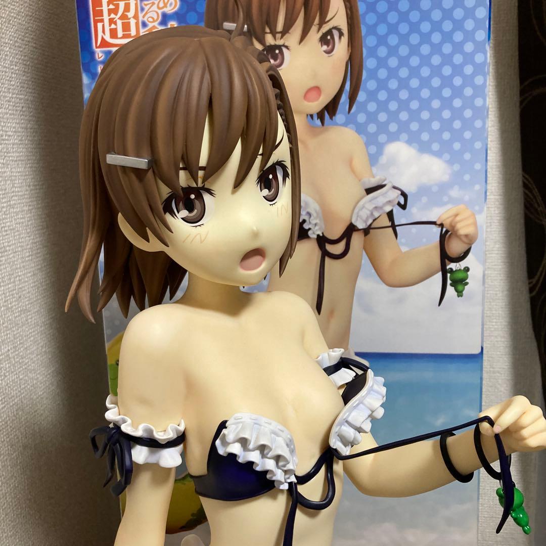 とある科学の超電磁砲S 御坂美琴水着フィギュア 全高約65センチVer. やわ…