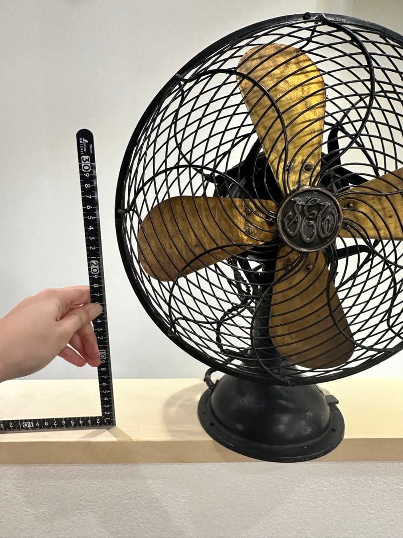 アンティーク　扇風機　真鍮　什器