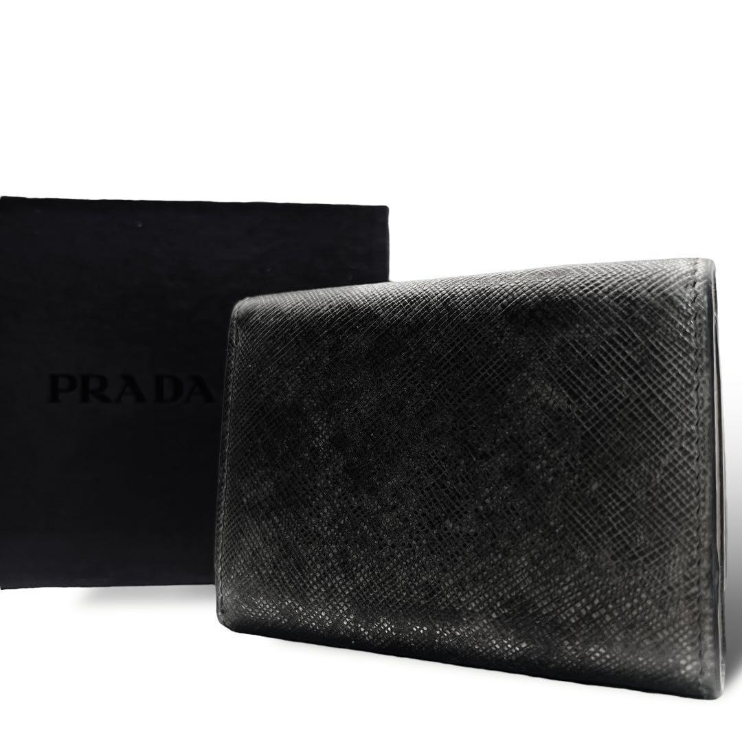 専用　PRADA リボン ミニウォレット サフィアーノ 折り財布 7134