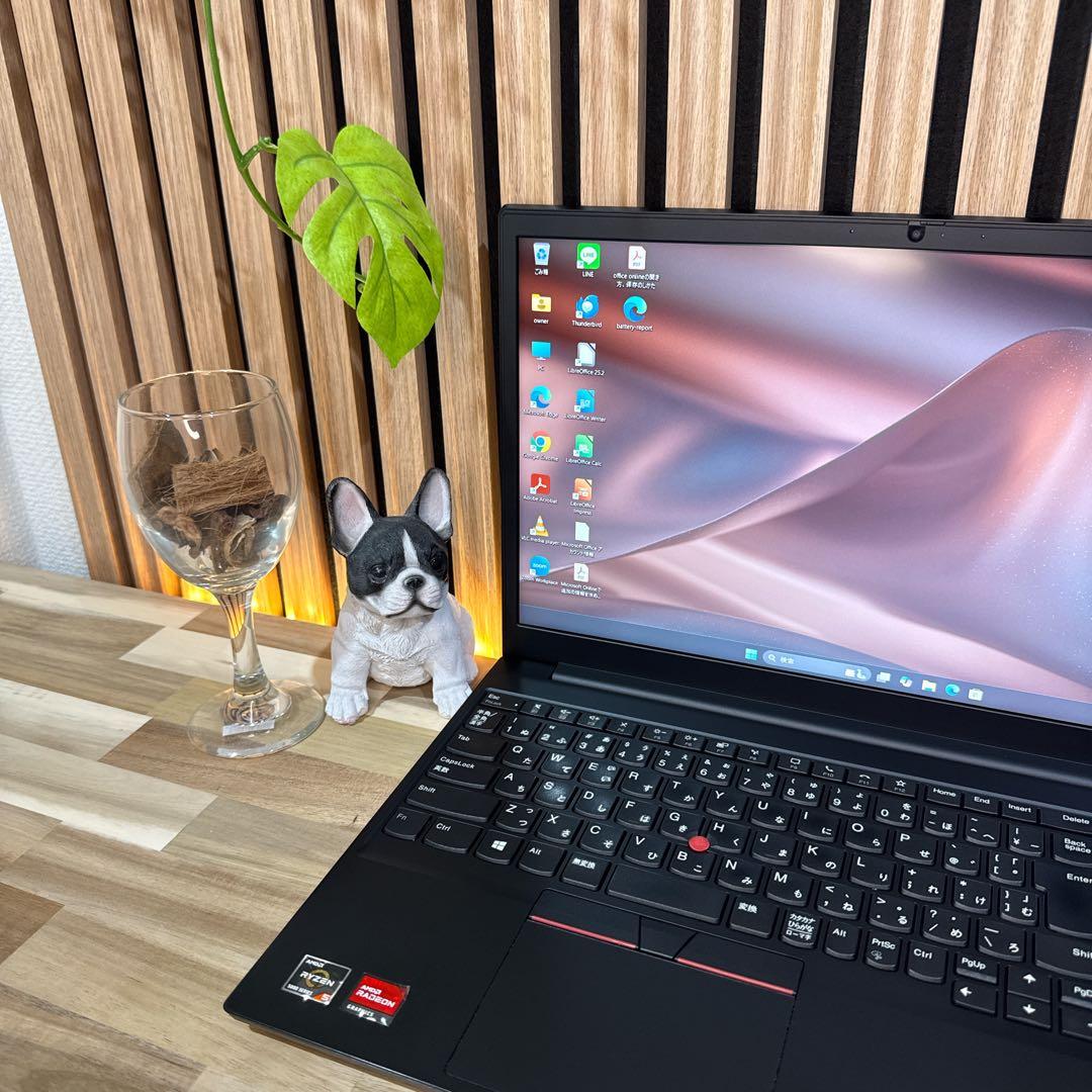 極美品‼️ThinkPad E15☘Ryzen5☘フルHD☘ノートパソコン