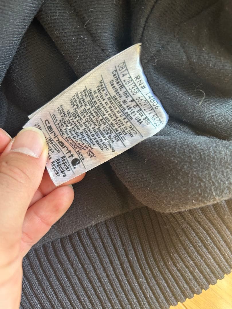 【良フェード】Carhartt アクティブジャケット BLK