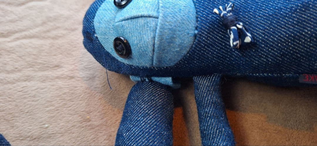 ハリウッドランチマーケット干支　さるデニム　ターコイBLUEBLUE 聖林公司