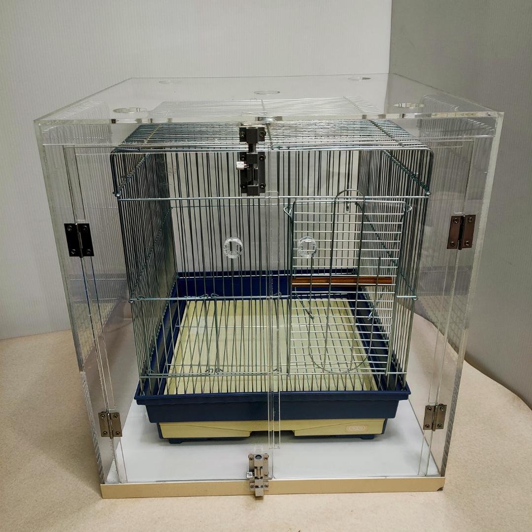 アクリルケージ　バードケージ　保温　鳥かご　透明　セット
