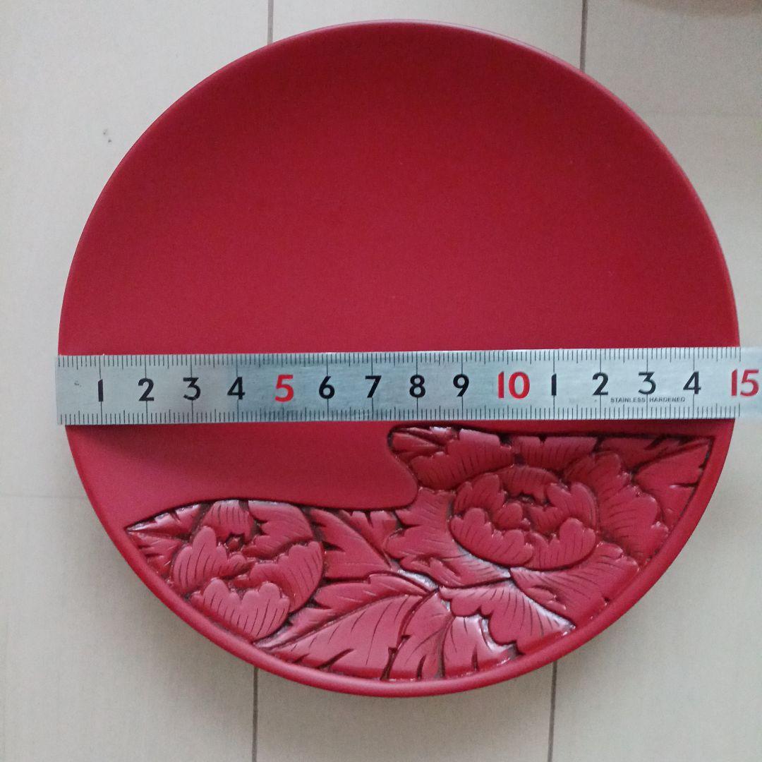 【即購入◎】　村上堆朱　堆朱　漆器　銘々皿　菓子皿　お茶　茶道　茶席