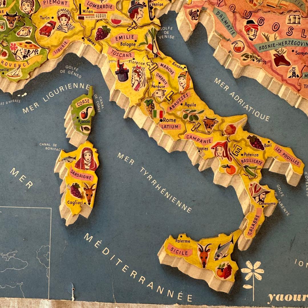 【超レア！】ヴィンテージ フランス Yoplait パズル ヨープレイ 蚤の市