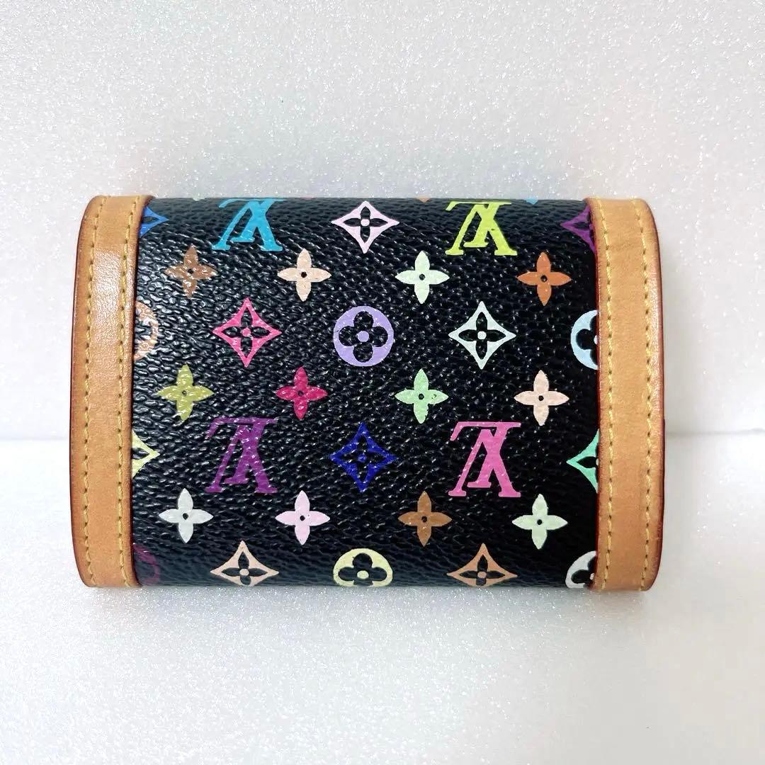 最終価格LOUIS VUITTON ポルトモネ プラ 小銭入れ財布 マルチカラー