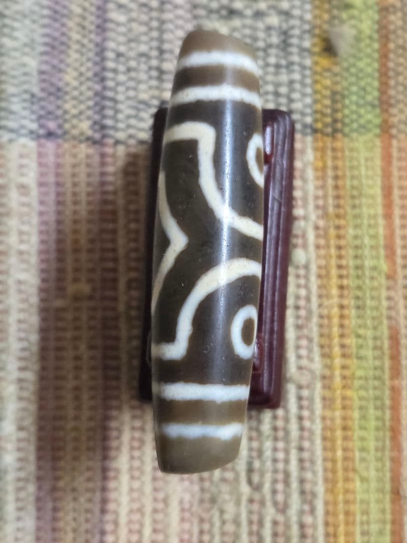 048　天珠　正統派　三眼天珠　dzibeads！